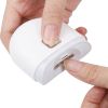 Electric Automatic Nail Clipper Manicure Nail Trimmer For Adult Baby Finger Toe Scissors Pedicure Thick Nails Cutter Sharpener - White
