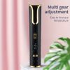 Fully Automatic Hair Curler Multifunctional Rechargeable Hair Curler Travel Home Portable Carry-on Wireless Curling Stick - Black