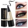Waterproof Quick-drying Eyeliner Matte Eyeliner Single Head Black Solid Rich Eyeliner - black