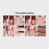 Brightening Fairy Highlighter Powder - Full Body Contouring and Clavicle Pearlescent Patting Powder for Face and Eye - 1# White Flash*3+2# Pink Flash