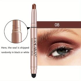 12 Color Eyeshadow Stick Eyeliner Pen, Highlighter Glitter Pearly Shimmer Matte Eyeshadow Pen, Eye Makeup Brightening Stick - No. 8 Color