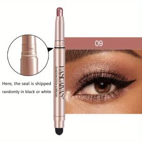 12 Color Eyeshadow Stick Eyeliner Pen, Highlighter Glitter Pearly Shimmer Matte Eyeshadow Pen, Eye Makeup Brightening Stick - No. 9 Color