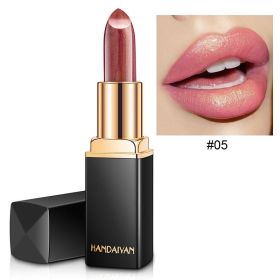 Mermaid Shiny Lipsticks - 9 Colors, Metallic Pearly Temperature Changing Lipsticks with Long Lasting Shimmer and Glitter - 05#