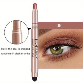 12 Color Eyeshadow Stick Eyeliner Pen, Highlighter Glitter Pearly Shimmer Matte Eyeshadow Pen, Eye Makeup Brightening Stick - No. 6 Color