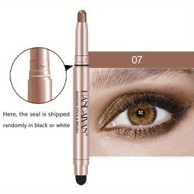 12 Color Eyeshadow Stick Eyeliner Pen, Highlighter Glitter Pearly Shimmer Matte Eyeshadow Pen, Eye Makeup Brightening Stick - No. 7 Color