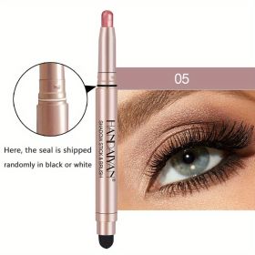 12 Color Eyeshadow Stick Eyeliner Pen, Highlighter Glitter Pearly Shimmer Matte Eyeshadow Pen, Eye Makeup Brightening Stick - No. 5 Color