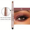 12 Color Eyeshadow Stick Eyeliner Pen, Highlighter Glitter Pearly Shimmer Matte Eyeshadow Pen, Eye Makeup Brightening Stick - No. 10 Color