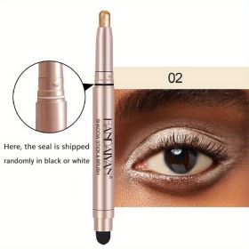 12 Color Eyeshadow Stick Eyeliner Pen, Highlighter Glitter Pearly Shimmer Matte Eyeshadow Pen, Eye Makeup Brightening Stick - No. 2 Color