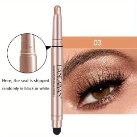 12 Color Eyeshadow Stick Eyeliner Pen, Highlighter Glitter Pearly Shimmer Matte Eyeshadow Pen, Eye Makeup Brightening Stick - No. 3 Color