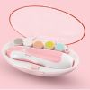 Electric Nail Trimmer for Newborn Baby Portable Newborn Nail Care Set Infant Kids Manicure Set Manicure Quiet Nail Trimmer - Pink
