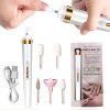 Electric Nail Drill Sander Nail Manicure Machine Mill For Manicure With Light Art Pen Tools For Gel Removing 24hShipping Fast - White