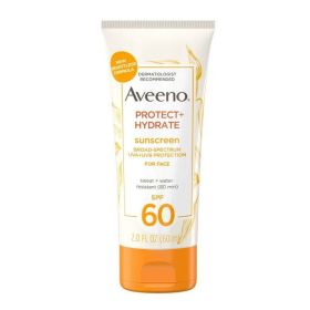Aveeno Protect + Hydrate Face Sunscreen Lotion with SPF 60, 2.0 fl oz - Aveeno