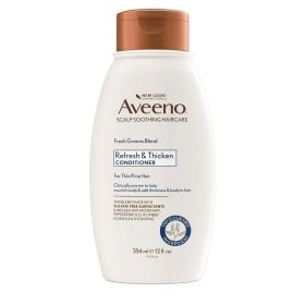 Aveeno Fresh Greens Blend Natural Volumizing Conditioner, Cucumber, Rosemary, for Fine Hair, 12 fl oz - Aveeno