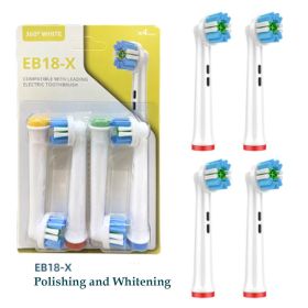 Compatible With Oral-b Replacement Heads For Oral-b Toothbrush Heads - White