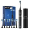 Fairywill P11 Whitening Sonic Electric Toothbrush Rechargeable 8 Brush heads - Black