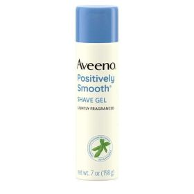 Aveeno Positively Smooth Moisturizing Shaving Cream, Shave Gel with Aloe, Lightly Scented, 7 oz - Aveeno