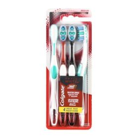 Colgate 360 Advanced Optic Toothbrush with Tongue;  Medium;  4 Count - Colgate