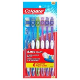 Colgate Extraclean Manual Toothbrush 6 Pack - Colgate