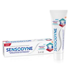 Sensodyne Toothpaste Sensitivity Gum and Enamel Fluoride Toothpaste;  Mint Flavor;  3.4 oz - Sensodyne