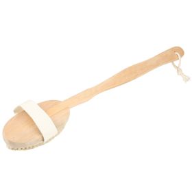 Bath Brush 15" Shower Body Back Scrubber with Long Handle Detachable Brush - Yellow