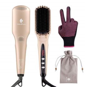 Miropure™ 2-in-1 Ionic Enhanced Hair Straightener Brush (The product has a risk of infringement on the Amazon platform) - as picture