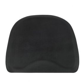 3.5′x 3.5′x 1/2" Beauty Salon Polygon Anti-fatigue Salon Mat (Polygon Outside And Round Inside) Black - as picture