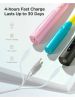 Fairywill 3X Electric Toothbrushes Rechargeable 10 Heads For Adults Kids Family,Family Kit 10 Brush Heads Waterproof - black