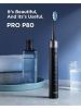 Fairywill P80 Sonic Electric Toothbrush 5 Modes with 8 Brush Heads & Travel Case, Black - Black