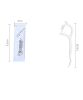 50 PCS Individual Packing Dental Floss - white