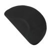 3′x 4.5′x 1/2" Beauty Salon Semicircle Anti-fatigue Salon Mat (Round Outside And Round Inside) Black - as picture