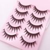 5Pairs Soft Fake Eyelashes Handmade Thick Wispy 3D Faux Mink Eyelash Natural Long Lashes Winged Lash Wholesale Eyelash Extension - 3D10