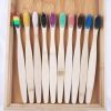 10 Pcs Pure Natural Bamboo Toothbrush Soft Bristle Toothbrush Eco-friendly Bamboo Toothbrush - mix color
