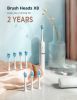 Fairywill P11 Whitening Sonic Electric Toothbrush Rechargeable 8 Brush heads - White
