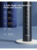 Fairywill P80 Sonic Electric Toothbrush 5 Modes with 8 Brush Heads & Travel Case, Black - Black