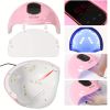 UV LED Nail Drill Kit with Acrylic Nail Tips and Polishing Tools - Complete Manicure and Pedicure Set for Beginners - 8