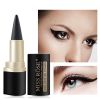 Waterproof Quick-drying Eyeliner Matte Eyeliner Single Head Black Solid Rich Eyeliner - black