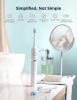 Fairywill P11 Whitening Sonic Electric Toothbrush Rechargeable 8 Brush heads - White