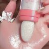 Brightening Fairy Highlighter Powder - Full Body Contouring and Clavicle Pearlescent Patting Powder for Face and Eye - 2# Pink Flash