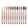 12 Color Eyeshadow Stick Eyeliner Pen, Highlighter Glitter Pearly Shimmer Matte Eyeshadow Pen, Eye Makeup Brightening Stick - No. 2 Color