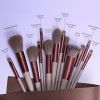 13 PCS/Lot Makeup Brushes Set Eye Shadow Foundation Women Cosmetic Powder Blush Blending Beauty Make Up Tool - As picture